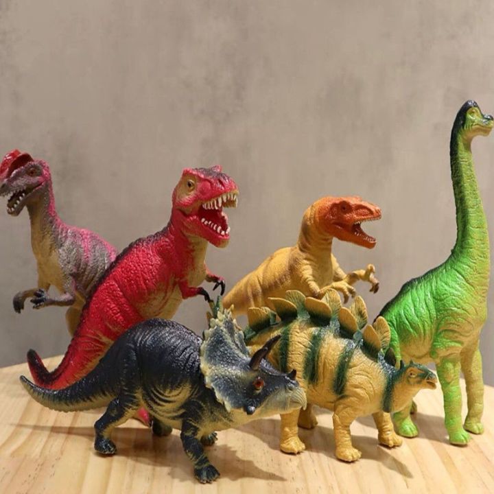 jurassic-dinosaur-tyrannosaurus-rex-children-toys-suit-combination-of-little-male-girl-plastic-soft-glue-simulation-animal-model