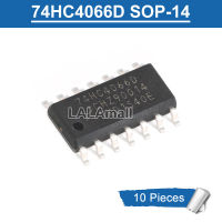 10ชิ้น74HC4066D SOP-14 74HC ชิปสวิตช์4066D SOP14 SMD Quad ของแท้ใหม่