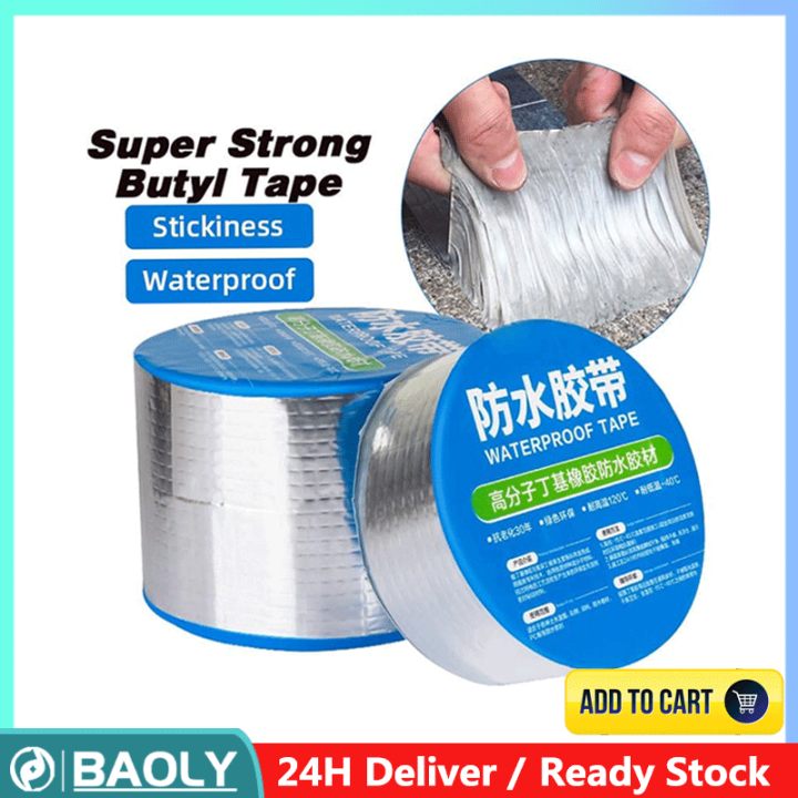 5M Waterproof Tape Aluminum Foil Butyl Sealing Self Adhesive Tape Color