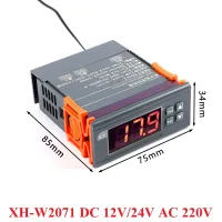 DC 12V 24V AC 220V Digital Temperature Controller Embed Chassis Display Thermostat Refrigerator Compressor Switch XH W2071