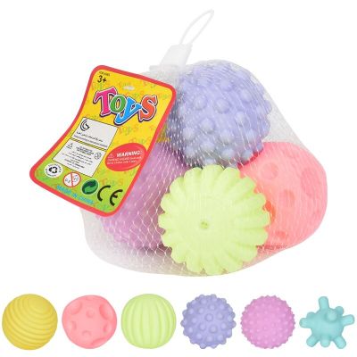 Bath Toys For Kids Baby Toys Soft rubber multi texture baby hand grip ball toys 3-12 months baby speelgoed baby bath tub