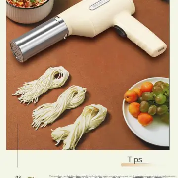 Electric Pasta Maker, Automatic Portable Handheld Noodle Maker Machine,  Household Multi Functional Rechargeable Pasta Noodle Ramen Maker Machine  with
