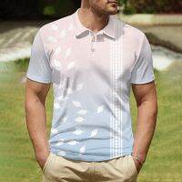 Mens 3d Printed Polo Shirt, Loose Golf t-Shirt, Summer Clothing, Short-Sleeved Top With Buttons, Everyday t-Shirt