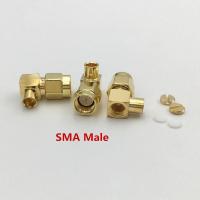 【NEW】 tpyjbm 5ชิ้นทองเหลือง Sma/RP-SMA แจ็คมุมขวาปลั๊ก RF โคซายน์สำหรับ RG402 141 "ตัวเชื่อมต่อสายเคเบิลกึ่งยืดหยุ่น