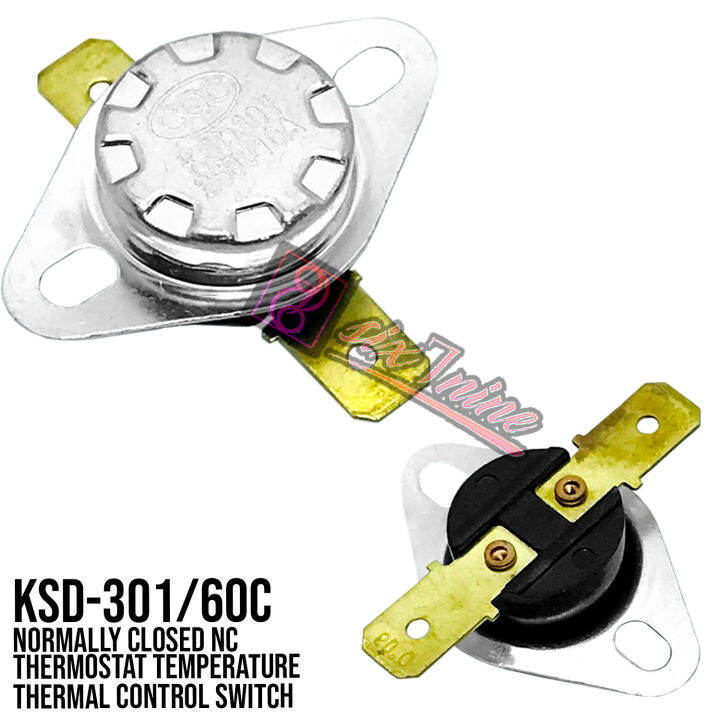Normally Closed NC Thermostat Temperature Thermal Control Switch KSD ...