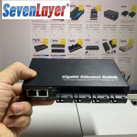 Fiber Optical switch 4 *1.25G SC 3* 1000M RJ45 Gigabit Ethernet Switch (2A 2B) 4F2E Ethernet Switch 4 Fiber Port 25KM 3 UTP RJ45 Fast Erhetnet Fiber Optical Switch with 5V 2A power supply