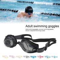 Goggles Adjustable Eyeglasses with Silicone Fog-Proof Diving Eyewear for Adult