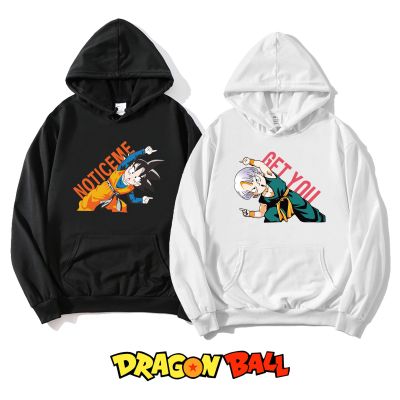 Anime Dragon Ball Hoodie Goku Peripheral Print MenS And WomenS Trendy Loose Top Couple Sweater Casual Jacket Size Xxs-4Xl