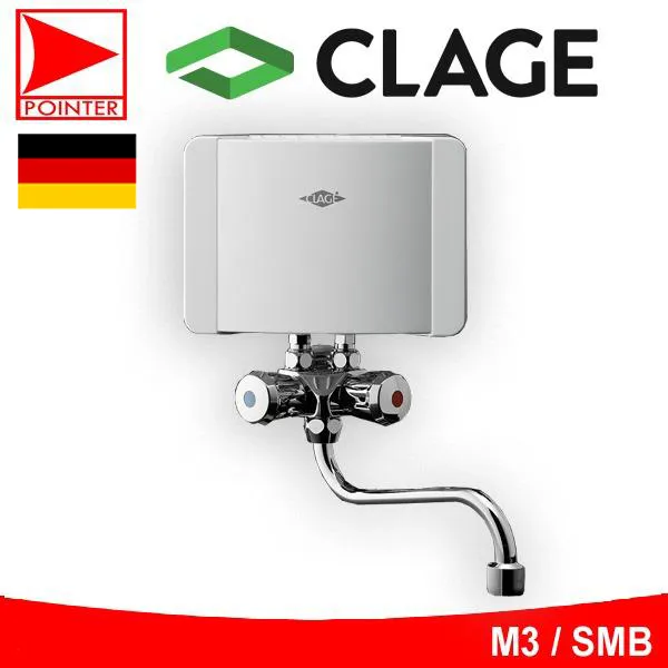 Clage Hand Wash Electric 230V Instant Water Heater with H and C Faucet