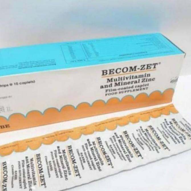 Becomzet Becom-Zet Becom Zet Multivitamin Mineral Zinc Strip Isi 10 ...