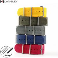 Ribbed Nylon Strap 18 20mm 22mm For Samsung Galaxy Watch 3/4 Belt Universal Watchband For Seiko Fabric Braid Ballistic Wristband Straps