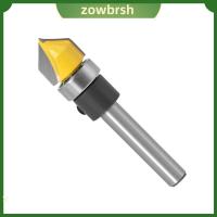 ZOWBRSH 90องศาองศา บิตเราเตอร์ พร้อมแบริ่ง ก้าน6มม. 6.35มม. เครื่องตัดแต่งขน ประสิทธิภาพสูงมาก รูปตัววี เครื่องตัดสล็อต เครื่องมืองานไม้