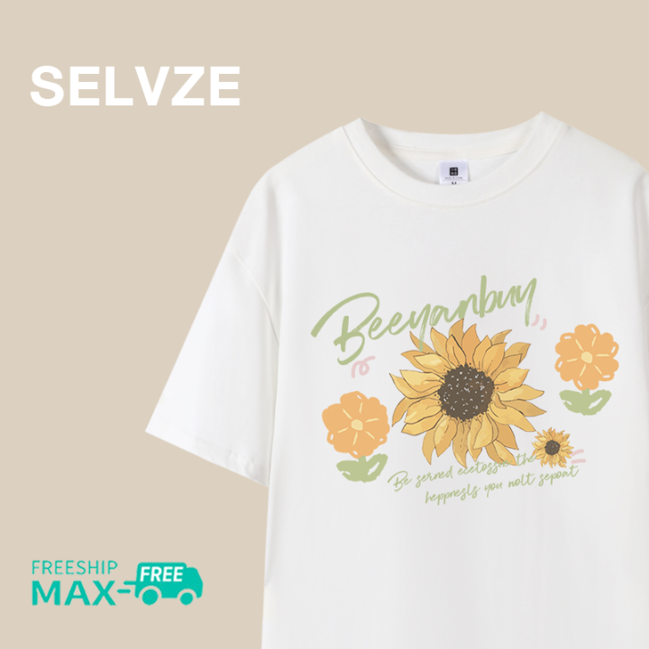 SELVZE The Korean Version of The Casual Sunflower Letter Pattern