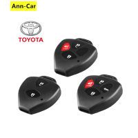 【 Ann-Car】ไม่มีใบมีด2/3/4ปุ่มเคสกุญแจรถยนต์แบบรีโมท FOB สำหรับ Toyota Camry Corolla Avalon Venza