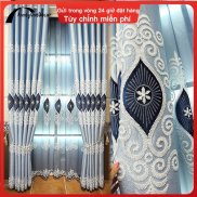European Style Curtains Luxurious Living Room Embroidered Curtain Blackout