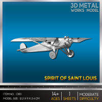 โมเดลโลหะ 3 มิติ Spirit of Saint Louis สปิริตออฟเซนต์หลุยส์   D11111 สินค้าเป็นแผ่นโลหะประกอบเอง สินค้าพร้อมส่ง