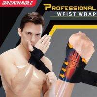 [Rear Waves]สายรัดข้อมือปรับได้ Protectionwrist Pad Bracer สำหรับ WorkoutTraining Bracers Men Women