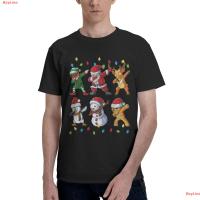 BayLine Dabbing Santa Elf Friends Christmas Boys Men Funny Xmas Dab T-Shirt มิติความบันเทิงเสื้อยืดลายอนิเมะสไตล์แฟชั่น