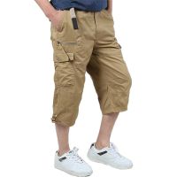 กางเกงแนวยุทธวิธีทหารกางเกงผู้ชาย SWAT Combat Multiple Pockets Army Short Casual Trousers Men Sport Hiking Outdoor Camping Cargo Pants