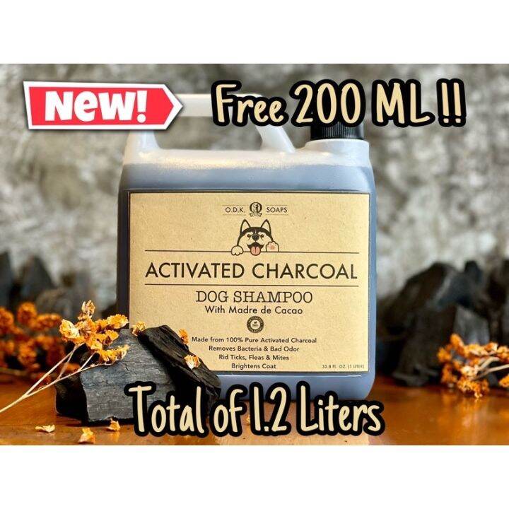 Xiaoming pet ODK SOAPS (2in1) Activated Charcoal Dog Shampoo