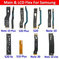 เมนบอร์ด 10 ชิ้นเมนบอร์ดจอแสดงผล LCD Flex Cable Ribbon Replacement สําหรับ Samsung Note 10 Lite Note 20 S10 Plus S20 Fe