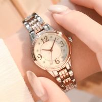 New womens watch female student Korean version trendy full diamond inlaid diamond womens watch waterproof quartz watch steel belt watch for women