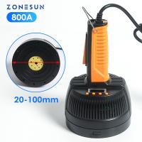 ZONESUN เครื่องปิดผนึกขวดแม่เหล็กไฟฟ้าแบบพกพา,เครื่องซีลขวดพลาสติกฝาปิดฟอยล์อลูมิเนียม ZS-DL800สกรูตะปูและรัด