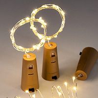 ☋ LED Wine Bottle Lights with Cork 1M 2M 3M Cork Lights Fairy Mini String Lights for Liquor Bottles Party Wedding room Decoration