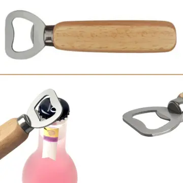 Wooden Bottle Opener Beer Can Opener Household Kitchen Bar Tools For Home  Handle Handheld Wine Soda Glass Cap (1pc)