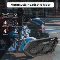 ยูนิเวอริ่งกันน้ำกันบลูทูธอินเตอร์คอมพร้อม Helmet Bluetooth GPS มอเตอร์มอเตอร์ไซค์1.2กม. BT-5.0หูฟังอินเตอร์คอมไมค์ทอล์คกี้วิทยุเอฟเอ็มรองรับ6คนคุยกัน