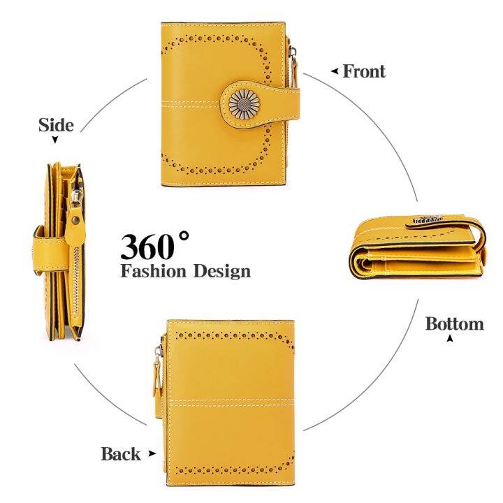 sendefn-small-womens-wallet-luxury-leather-bifold-card-holder-rfid-blocking-zipper-coin-pocket-16-card-slots-short-style-5215