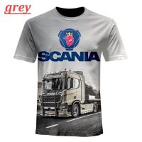 T SHIRT - Men Fashion T-Shirt Print 3D on Front and Back for SCANIAS Truck Driver T Shirts  - TSHIRT