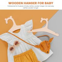 10 Pcs Wooden Hanger for Baby Clothes Natural Wood Hanger for Baby Clothes Hanger Rack Room Nursery Decor for Kids