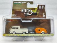 Nicce 1:64 H &amp; T Series 10-1968 Volkswagen T2-2 Dual Cab Pickup Truck &amp; Teardrop Trailer Collection Of Car Models