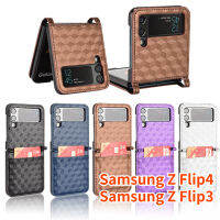 Aweven เคสหนังกระเป๋าเงินแบบฝาพับ3มิติสำหรับ Samsung Galaxy Z Flip4รูปแบบสเตอริโอธุรกิจพลิกช่องการ์ดปลอกสำหรับ Samsung Samsung Galaxy Z เคสฝาครอบโทรศัพท์กระเป๋าสตางค์ TPU PU นิ่ม Flip3