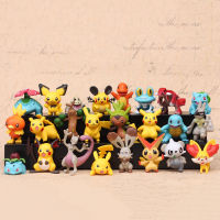 24pcsset 4-5cm Anime Toys for Kids Christmas Gifts Cartoon Anime pokemones Action Figure Toys Model Decoration toy set