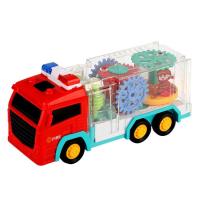 Firetruck Toy Battery Energied Fire Truck with Universal Wheel Lights Sound Realistic Shape Reliable Transport Car Toys for Age 3-9 Toddlers Kids Boys Girls in style