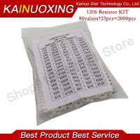 【CW】 2000pcs 1206 SMD Resistor Kit Assorted 1ohm-1M ohm 5 80valuesX 25pcs 2000pcs Sample