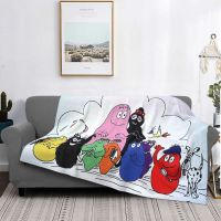 Les Barbapapa Barbamama แม่และเด็ก Animation Blanket ผ้าขนสัตว์สิ่งทอน่ารักการ์ตูนนุ่มผ้าห่มสำหรับบ้านแผ่นกลางแจ้ง