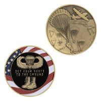 【CC】✱♂  States 82nd Airborne Division Souvenir Coin Plated Your To The Ground Collectible