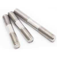 M3 M4 M5 M6 M8 M10 Stud Bolts 304 Stainless Steel Dual Head Thread Rod Metric Standard Double Head Screw Nails Screws Fasteners