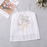 [COD] Han element suspenders fairy spirit crane summer Hanfu bottoming vest lined top with ancient costume embroidery style