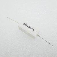 5PCS Ceramic Cement Resistor 5W 100 ohm 100R Resistance 5% Error Cement resistance WATTY Electronics