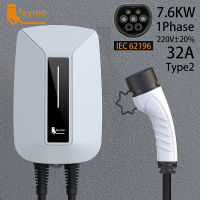 Feyree Type2 EV Charger ที่ชาร์จรถไฟฟ้า Type2ที่ชาร์จอีวี Type1 EVSE Wallbox ที่ชาร์จแบตในรถ GB/T 32A 7KW 1 Phase 5M เหมาะสำหรับ BYD ATTO 3 Ora Good Cat VOLVO XC40 XC60 MG ZS EP HAVAL H6 Jolion และ