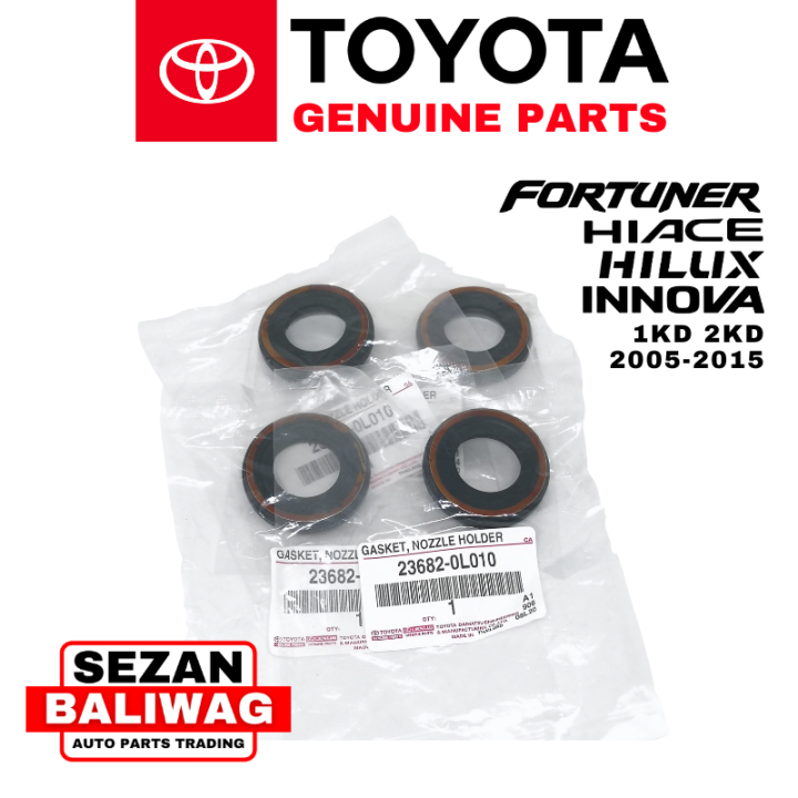 ORIGINAL TOYOTA NOZZLE HOLDER GASKET 4 PCS FORTUNER HIACE HILUX INNOVA