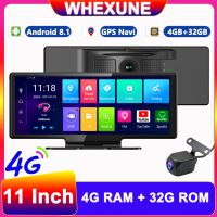 ❆ WHEXUNE Latest Car DVR Cameras 4G Android 8.1 Dashboard WiFi GPS Video Recorder 1080P FHD Dual Lens Dash Cam ADAS Registrar DVRs