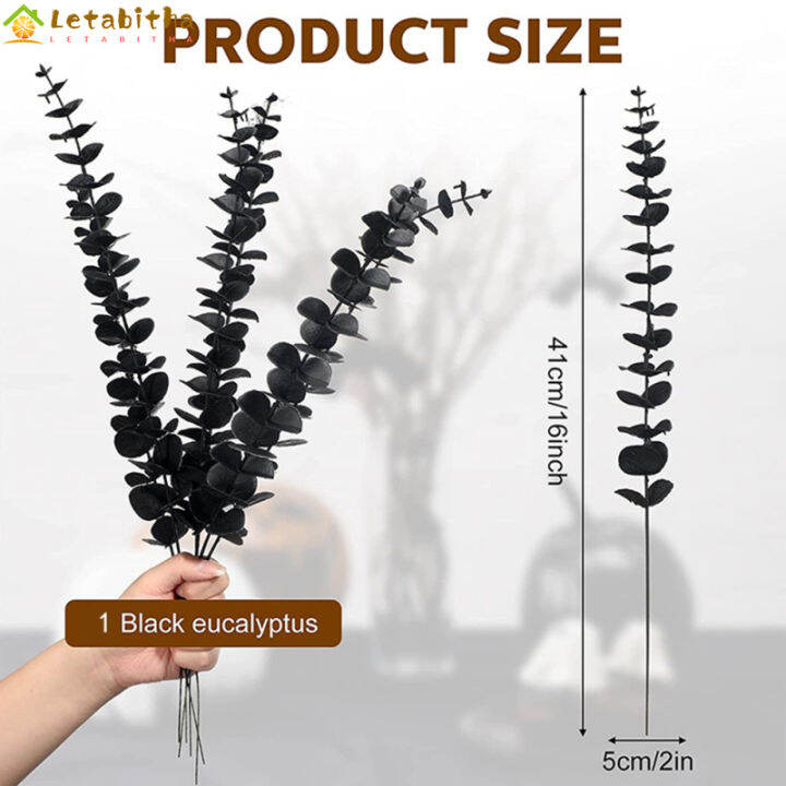 letabitha-ต้นไม้ปลอมมีความยืดหยุ่น-ต้นไม้ใบไม้ยูคาลิปตัสเทียมน้ำหนักเบามีความยืดหยุ่นสำหรับตกแต่งห้องนอนห้องรับประทานอาหารห้องน้ำ20ชิ้น