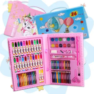 Coloring Box For Kids (86 Piece Color Set Arccl861) Price in