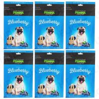 ขนมสุนัข Prama Stick รสบลูเบอร์รี่ 70กรัม (6 ห่อ) PRAMA Dog Treat Juicy Blueberry Dog Snack 70g (6 bags)