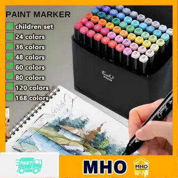 Buy Touch Markers Colour Set Twin Tip Graphic Art Set Sketch 36 48
